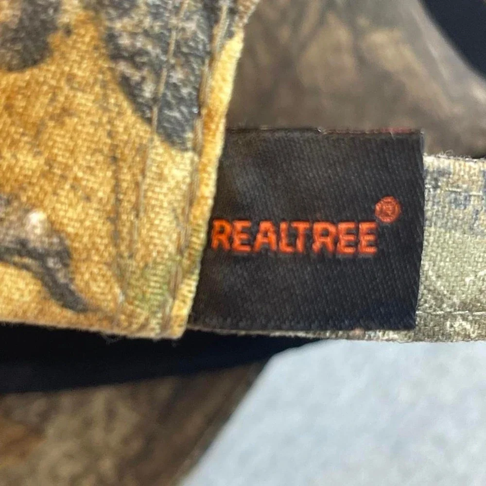 ort Authority camo baseball cap with adjustable strap. Cotton & polyester blend.